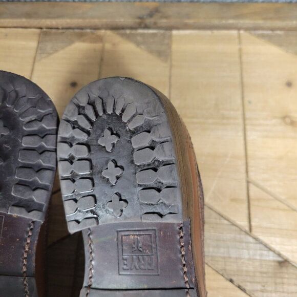 Mens Frye Brown Leather Soles Lace-Up Oxford Shoes US Men’s Size 8B Signature - Picture 9 of 12